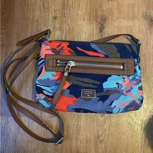 Fossil Crossbody Floral Purse Bag